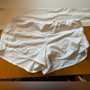 Lululemon white speed short